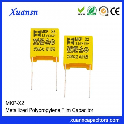 X2 capacitor 3.3uf 275VAC small volume