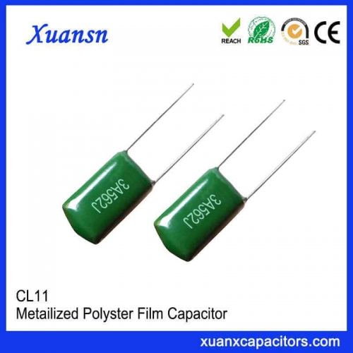 Polyester film foil type sensitive polyester capacitor CL11 562J1000V