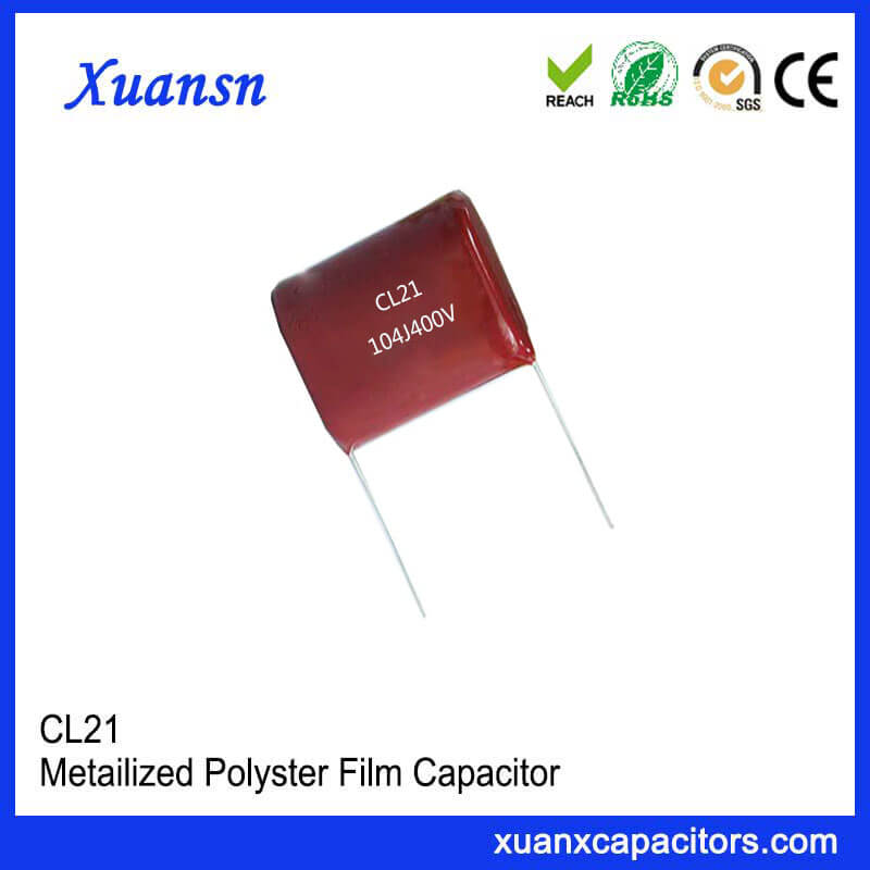 Decoupling Film Capacitor CL21 104J 400V Decoupling Film Capacitor CL21 104J 400V