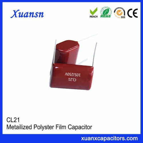 Filter CL21 Film Capacitor 105J 250V