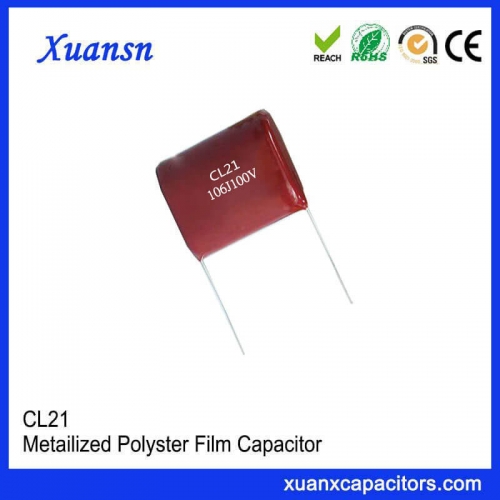 Capacitor Film Manufacturer CL21 106J 100V