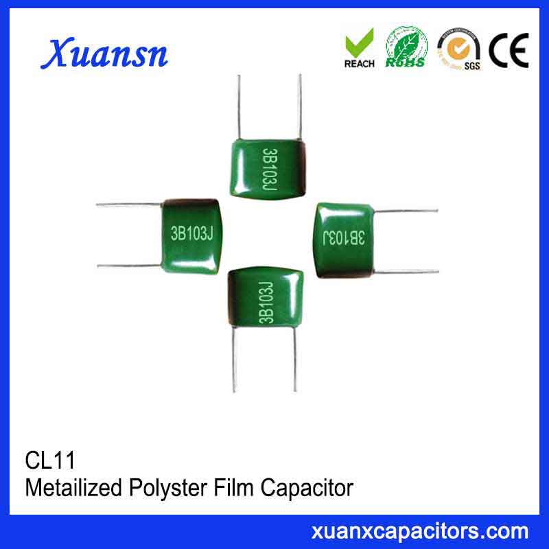 Straight plug Mylar capacitor CL11 Straight plug Mylar capacitor CL11