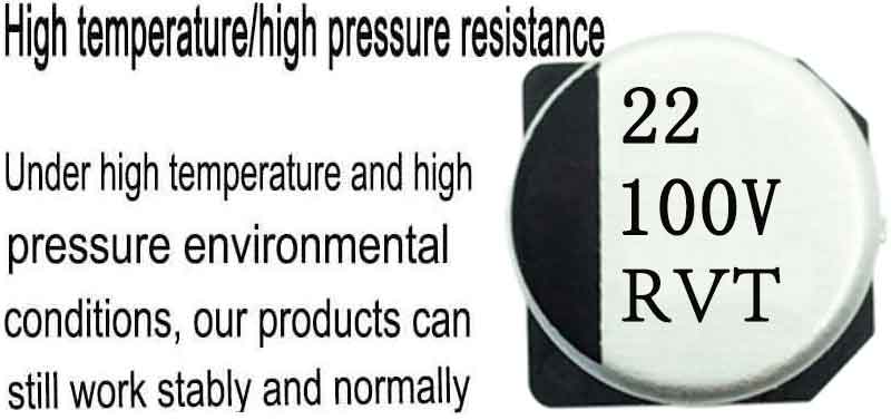 Wide temperature chip aluminum electrolytic capacitor 22uf100v