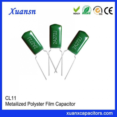 CL11 polyester capacitor 2A272J