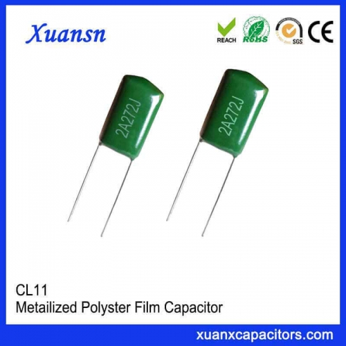 CL11 polyester capacitor 2A272J