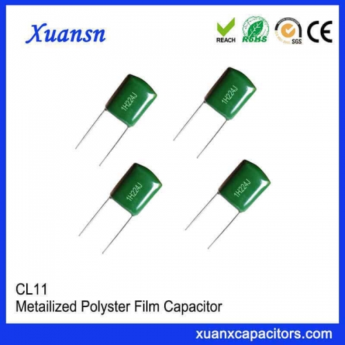 CL11 green polyester capacitor 1H224J