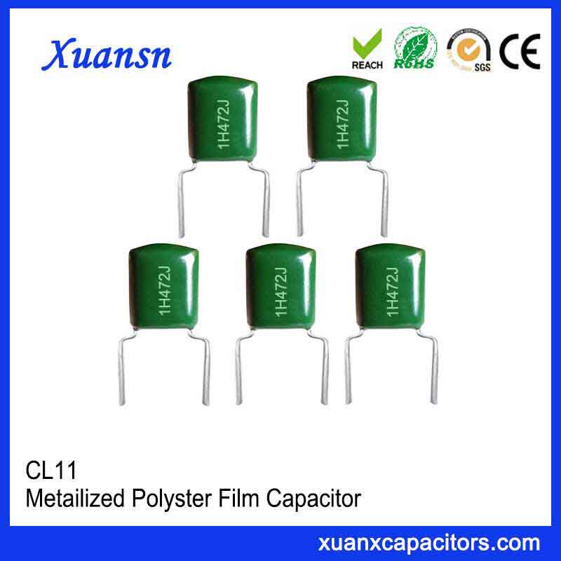 50V polyester film capacitor CL11 50V polyester film capacitor CL11