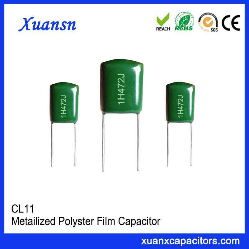 50V polyester film capacitor CL11 50V polyester film capacitor CL11