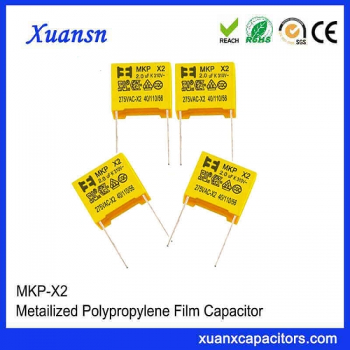 Metal film capacitor x2