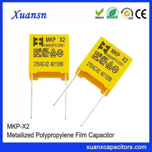 Polypropylene film capacitor X2