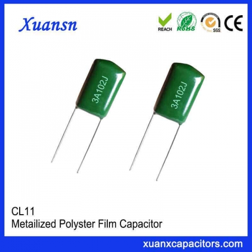CL11 102J1000V polyester capacitor