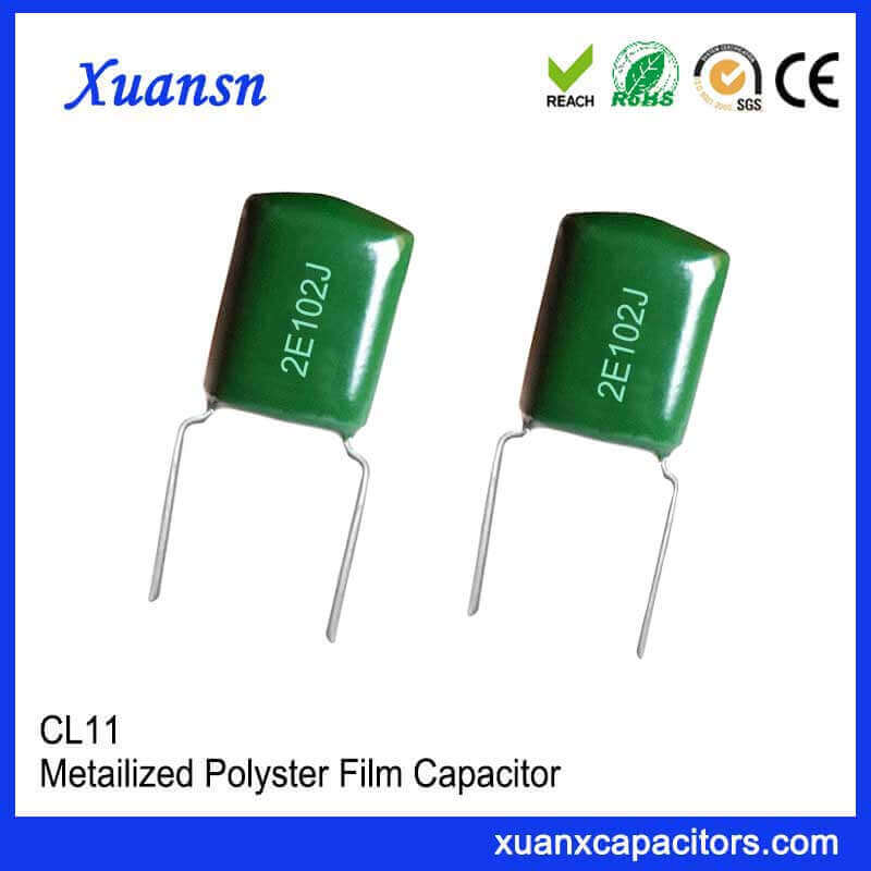 102J250V Film capacitor CL11 2E102J