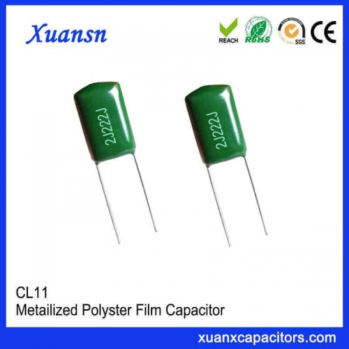 Metallized polyester film capacitor CL11