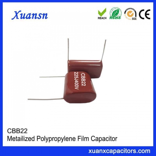 High quality Polypropylene film CBB22 capacitor