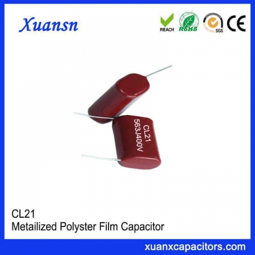 400V CL21 capacitor metallized film capacitor
