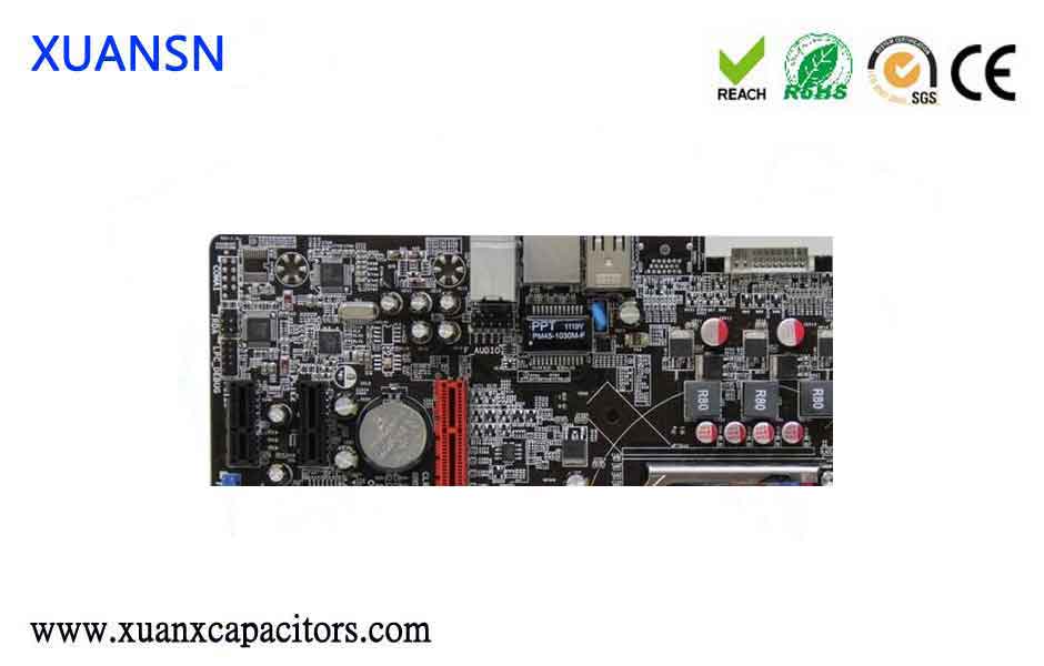 What is the function of the capacitors on the graphics cards