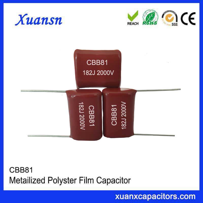 CBB81 182J2000V CBB81 foil capacitor
