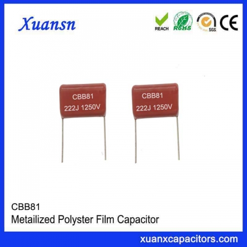 CBB81 capacitor 222J1250V