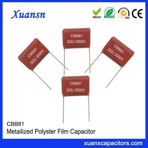 Epoxy resin encapsulated CBB81 capacitor