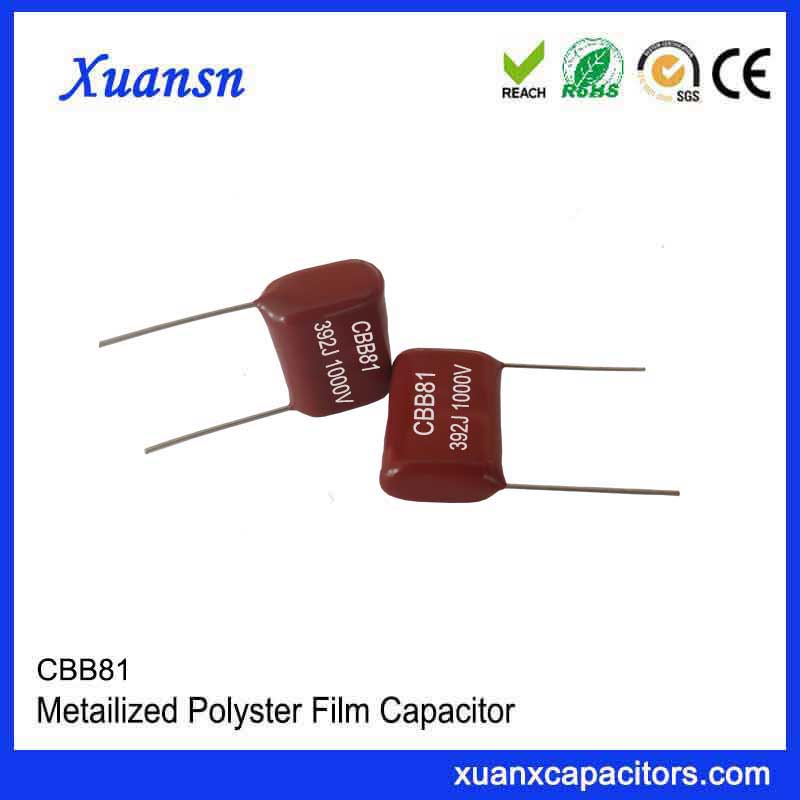 CBB81 392J1000V CBB81 metallized polypropylene film capacitor