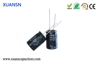 plug-in electrolytic capacitor