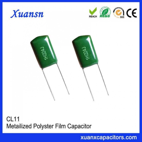 CL11 green polyester capacitor