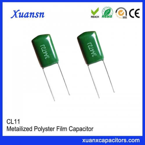 CL11 472J polyester film capacitor