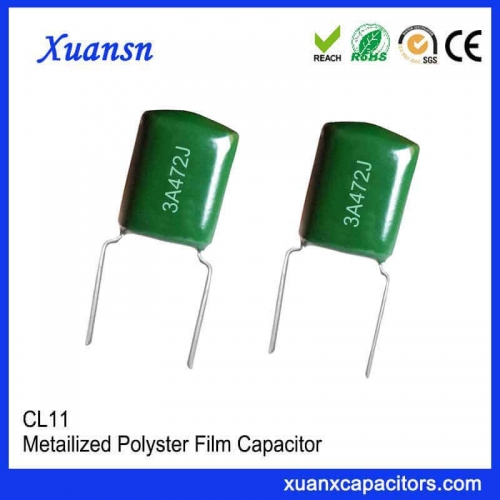 CL11 472J polyester film capacitor