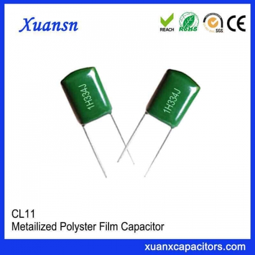 CL11 polyester film polyester capacitor 334J50V