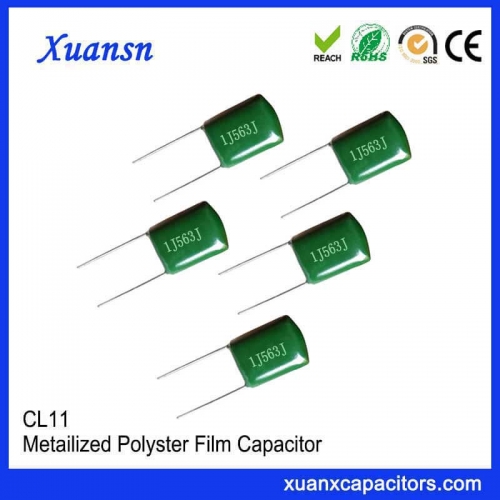 Polyester film capacitor CL11 563J63V
