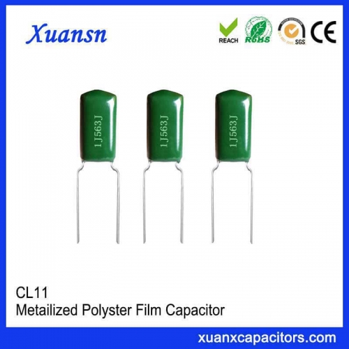 Polyester film capacitor CL11 563J63V