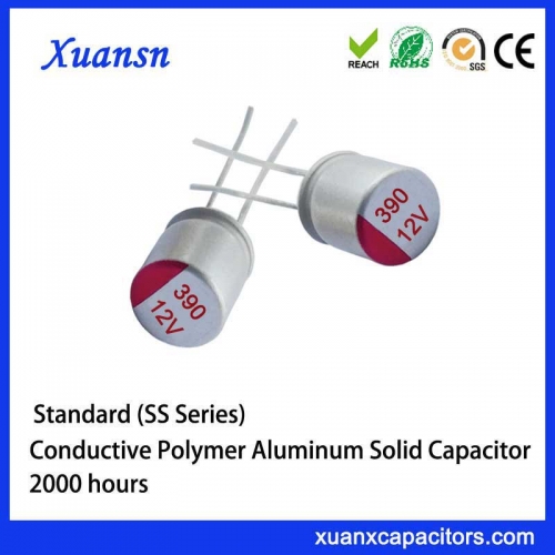 solid aluminum capacitor 390UF12V