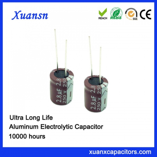 2.8UF 250V Long Life Electrolytic Capacitor