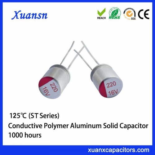 solid aluminum electrolytic capacitor 16V220UF