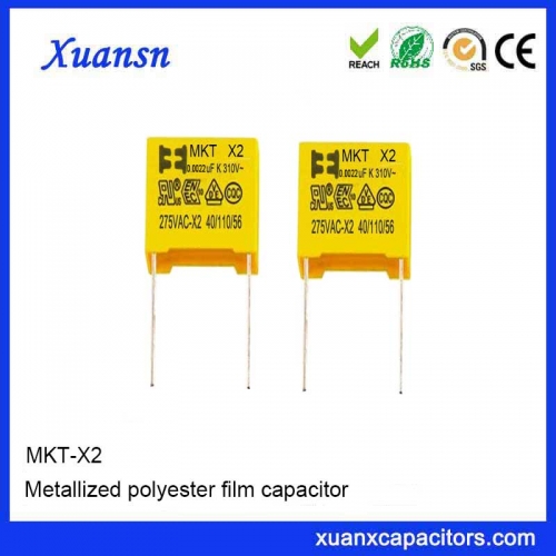 X2Mkt polyester film capacitor