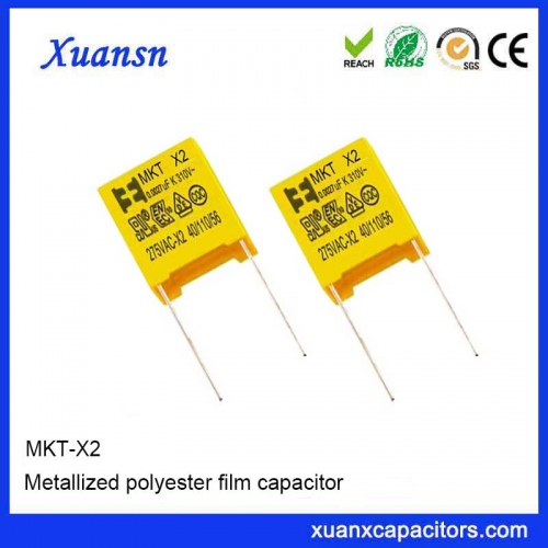 Metallized polyester film capacitor 272k