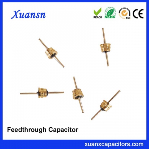 Ceramic feedthrough capacitor