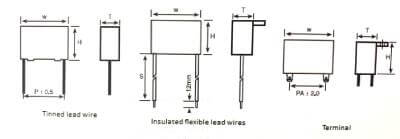 250VAC Polypropylene Film Capacitors