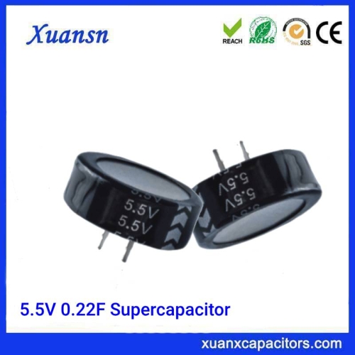 5.5V 0.22F Super Capacitor
