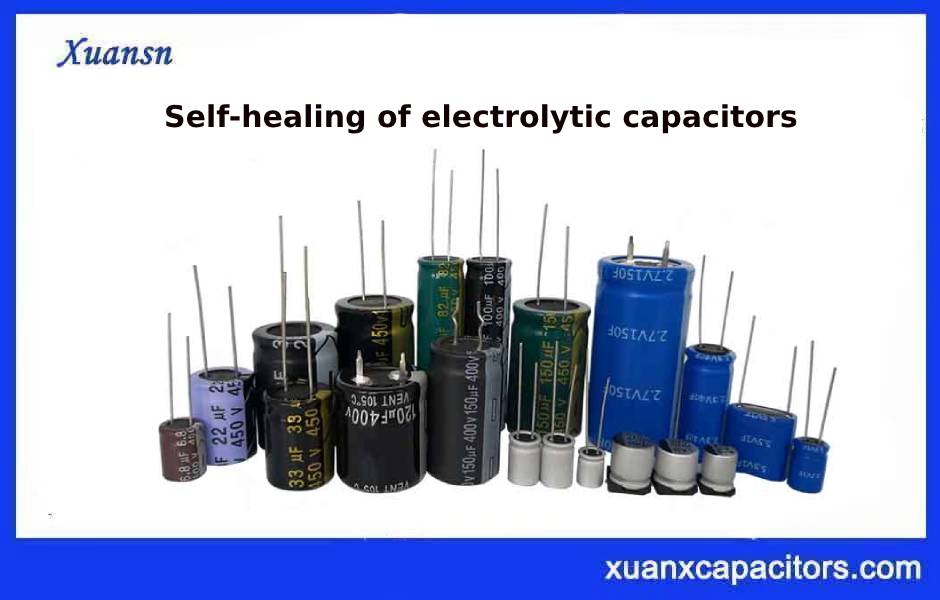 Self-healing of electrolytic capacitors