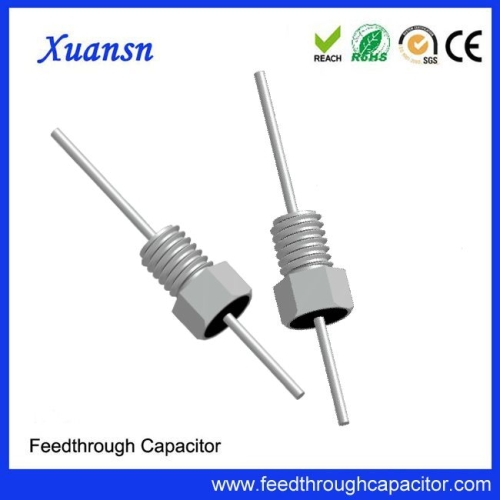 1000pF 50VDC threaded feedthrough capacitor