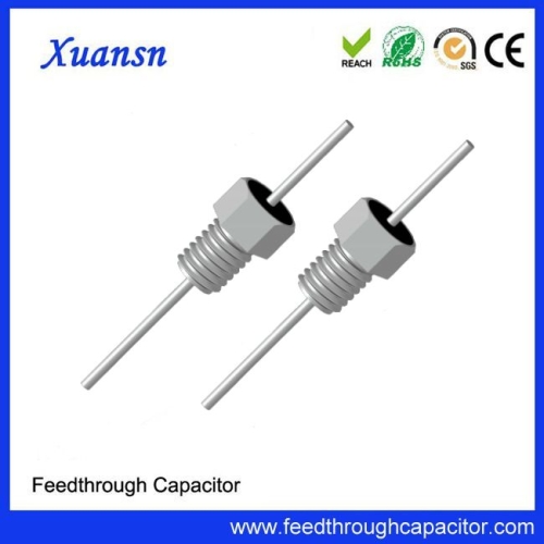 100pF 50VDC threaded feedthrough capacitor