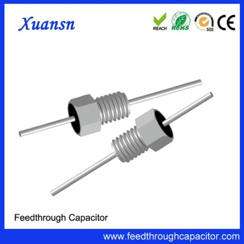 25pF 50VDC threaded feedthrough capacitor