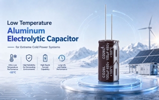 Low Temperature Aluminum Electrolytic Capacitor for Extreme Cold Power Systems