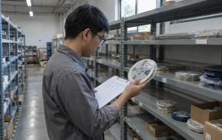 capacitor price increase - procurement engineer checking MLCC reel stock in a distribution warehouse