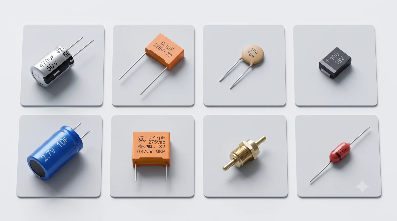 capacitor types - 8 main capacitor technologies comparison