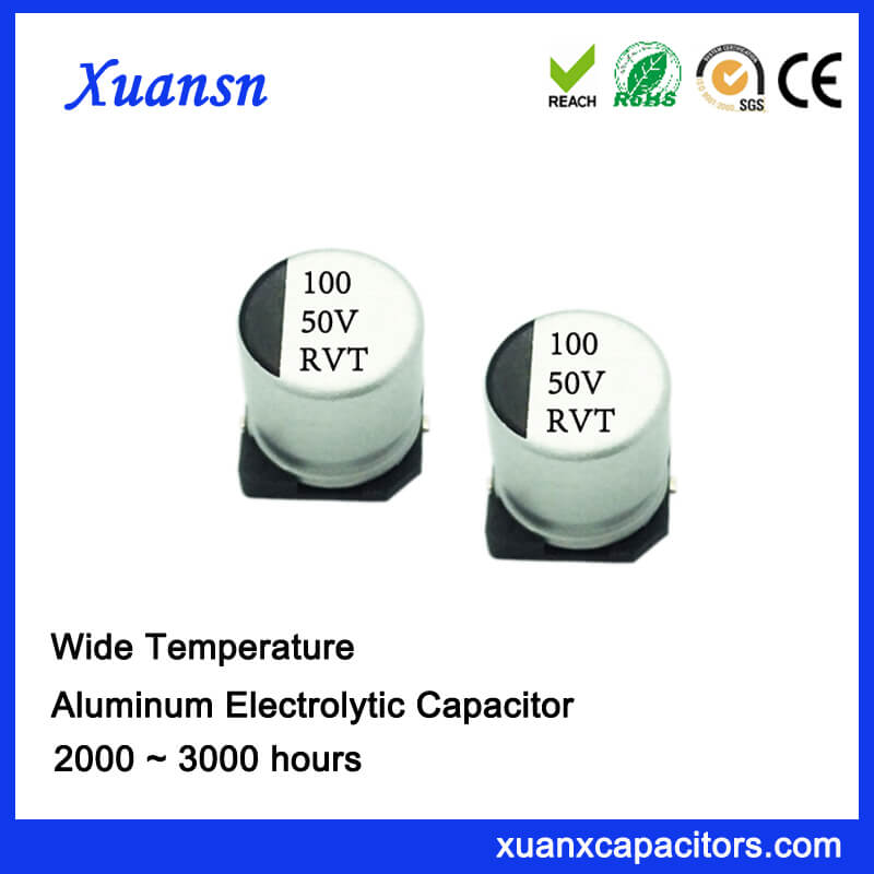 100uf 50v Smd Aluminum Electrolytic Capacitor Chip